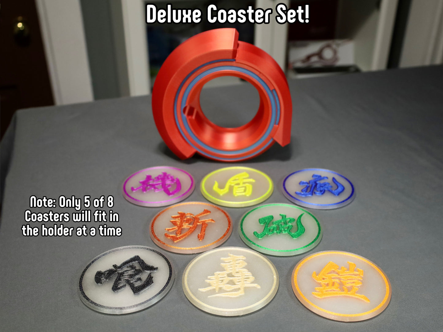 3D Printed: Monado Themed Coaster Set