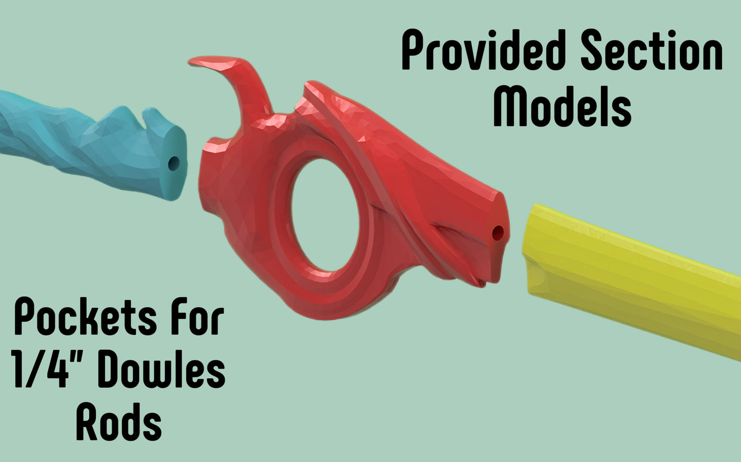 Lucky Seven Sword Model: STL 3D Printing Digital File Set