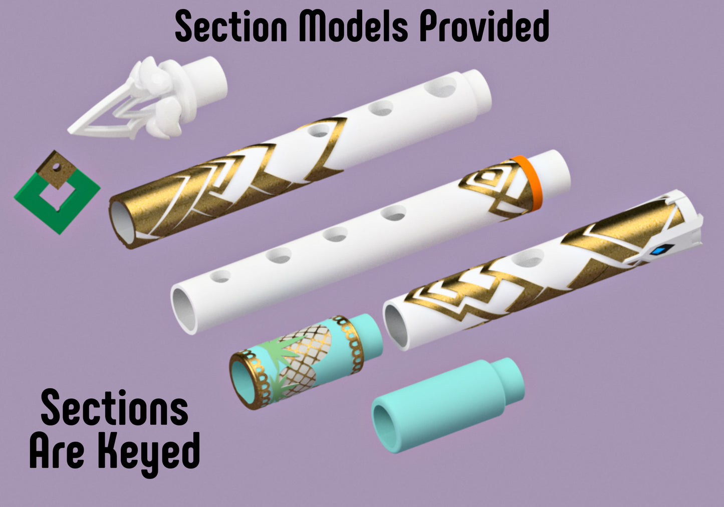 Mio’s Shinobue Flute: 3D Printing File Set