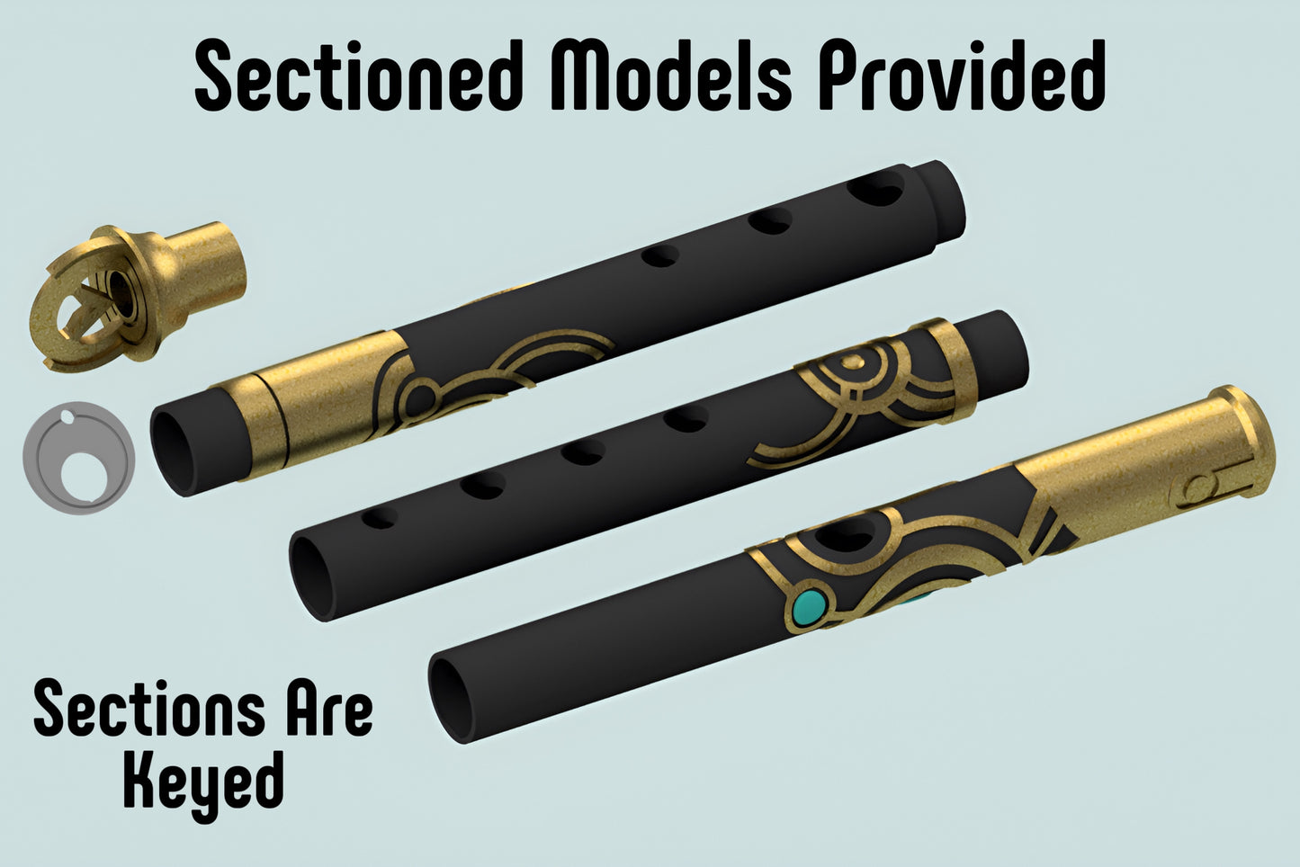 Noah’s Shinobue Flute: 3D Printing File Set