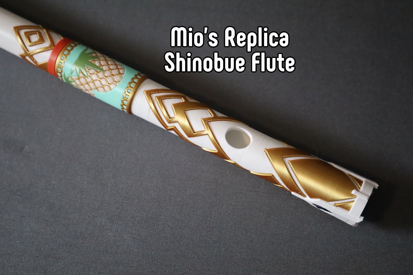 3D Printed: Replica Flute (Version M) Personalized Message